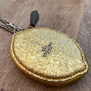 Coach Sparkling Lemon 🍋 Gold Coin Pouch